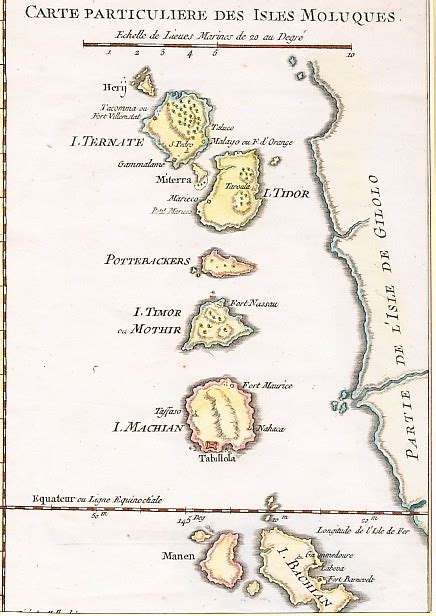 CARTE PARTICULIÈRE DES ISLES MOLUQUES ida victoire