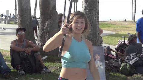 Sexy Hula Hoop Girl Venice Beach Calif Dec 2015 Youtube