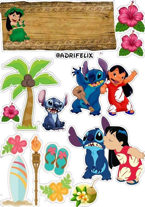 Lilo Stitch E Lilo And Stitch Disney Sticker Lilo And Stitch Cake