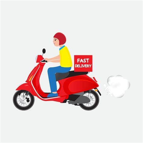 Delivery Scooter Clipart