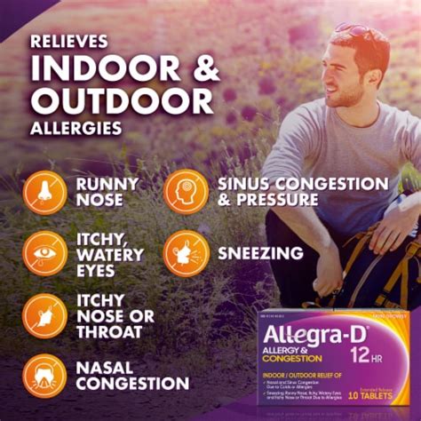 Allegra-D 12HR Allergy & Congestion Tablets, 10 ct - Ralphs