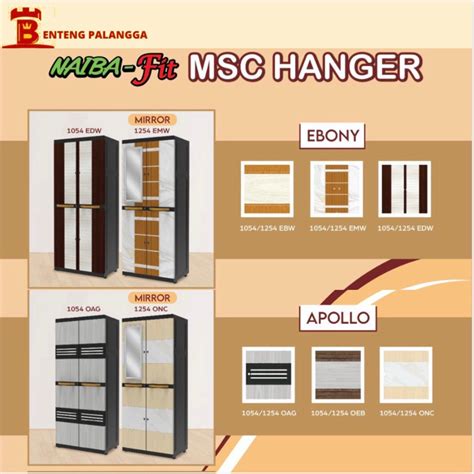 Jual Lemari Plastik Naiba Gantung Msc Hanger Besar 1254 Kuat Motif