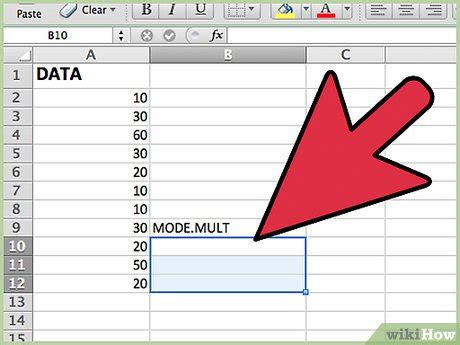 C Mo Calcular La Moda Utilizando Excel Pasos