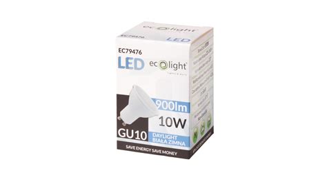 Żarówka LED GU10 10W 900lm 6500K Barwa Zimna 120 stopni EC79476 ECO