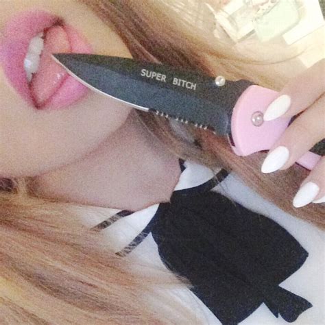 Nyamilk Pretty Knives Knife Aesthetic Girl