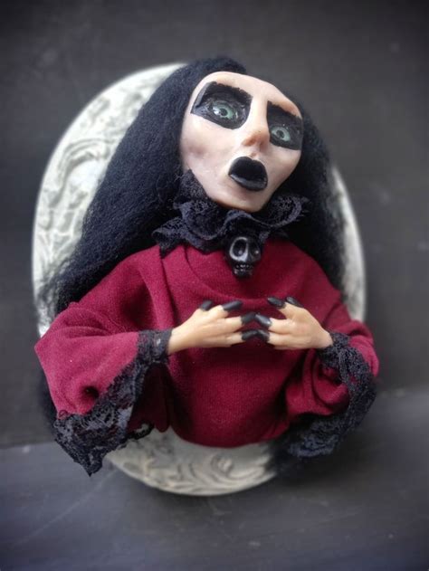 Ghost Art Doll Haunted Doll Vampire Gothic Decor Creepy Etsy