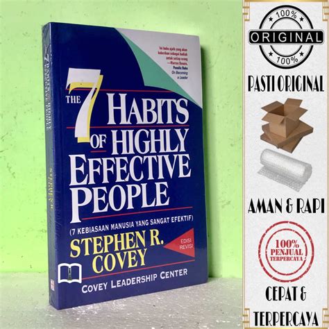 Buku The 7 Habits Of Highly Effective People 7 Kebiasaan Manusia Yang