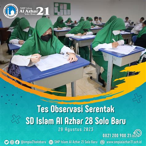 Tes Observasi Serentak Sd Islam Al Azhar 28 Solo Baru Smp Islam Al Azhar 21 Solo Baru