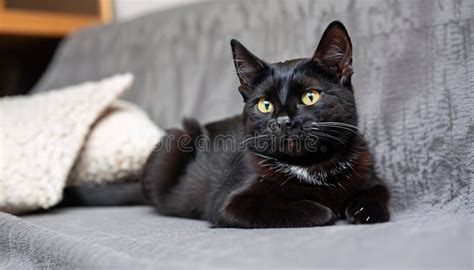 Captivating Whiskers: Beautiful Black Kitten with Expressive Eyes AI ...