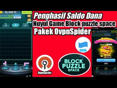 Game Penghasil Saldo Dana Nuyul Game Block Puzzle Space Pakek