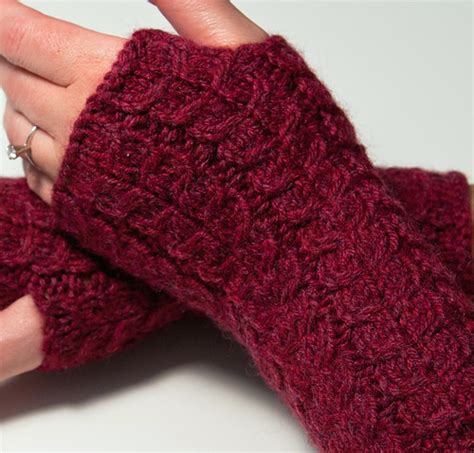 Ravelry Cabled Fingerless Gloves Pattern By Luciana Boic