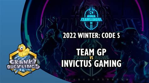 Team GP Vs Invictus Gaming World Team League 2022 Winter Code S