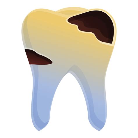 Tooth decay icon, cartoon style 14227542 Vector Art at Vecteezy