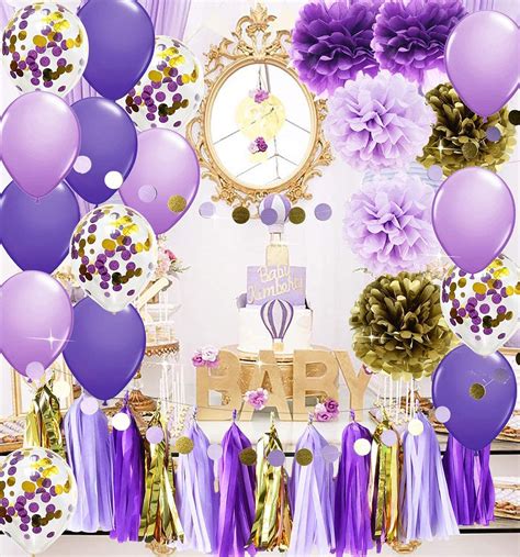 Graduation Decorations 2022 Purple Gold Isu Birthday Party Decorations