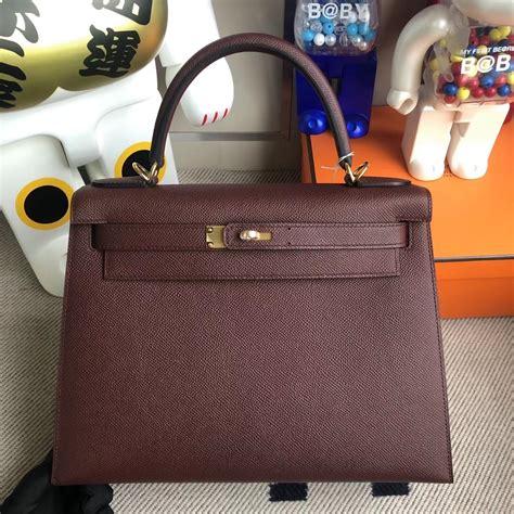 愛馬仕凱莉包價格多少錢 Hermes Kelly 28cm Epsom 57波爾多酒紅 Bordeaux 金扣 Qatar Kuwait