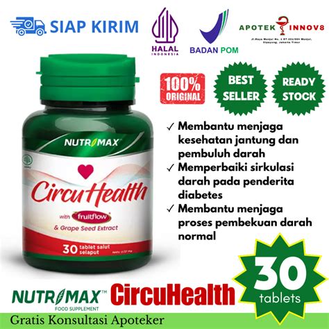 Jual Nutrimax Circuhealth Isi Tablet Membantu Menjaga Kesehatan