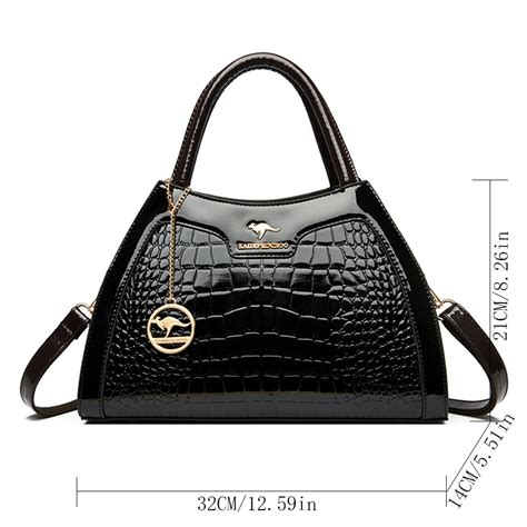 Luxury Design Chic Croc-Patterned Eco-Bag | Shopshive