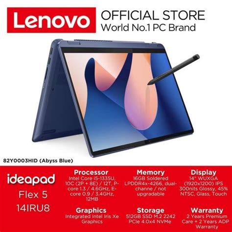 Promo Lenovo Ideapad Flex Iru Touch Wuxga Core I Gen Gb