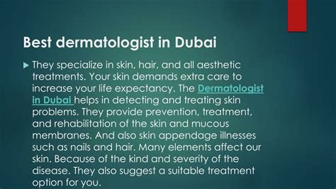 Ppt Best Dermatologist In Dubai 1 Powerpoint Presentation Free