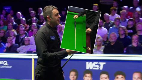 Ronnie O Sullivan Disgusted As He Drops Cue On Table In Frustration