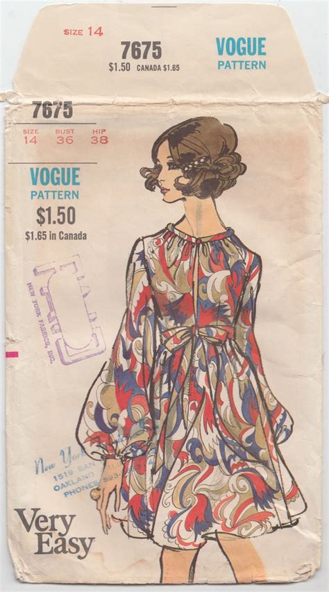 Multisize B B Vogue Vintage Sewing Pattern Dress B Etsy France