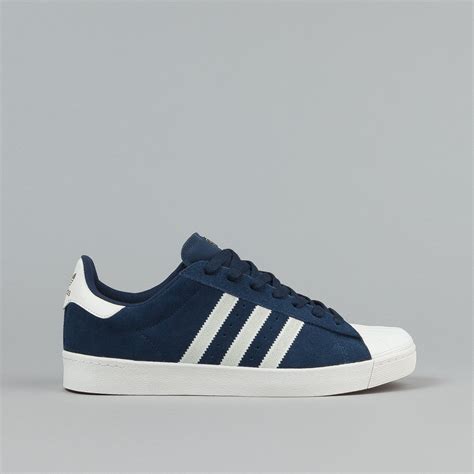 Adidas Superstar Vulc Adv Shoes Collegiate Navy Chalk White Flatspot