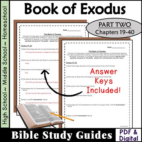 Bible study questions for Exodus (CH 19-40) | Made By Teachers