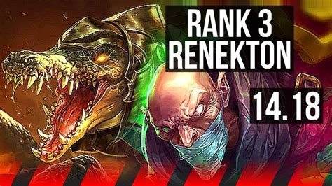 Renekton Vs Singed Top Rank 3 Renekton 405 Eune Challenger