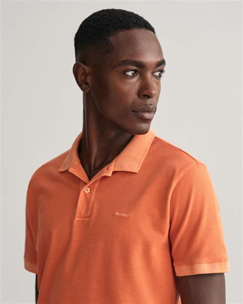 GANT Erkek Turuncu Regular Fit Polo 2043005 XXXL 100 PAMUK APRICOT