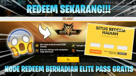 KODE REDEEM TERBARU FREE FIRE BERHADIAH ELITE PASS GRAT1S SEASON 25