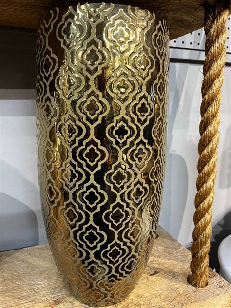 fancy gold vase - Front Porch Interiors