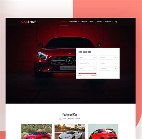 Car Selling Website Templates