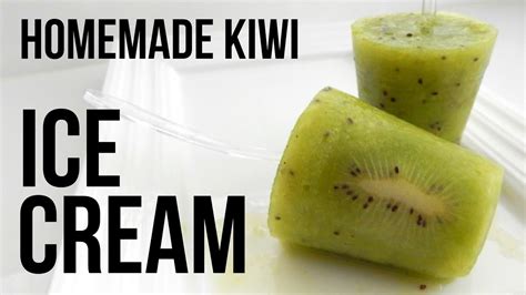 HOMEMADE KIWI ICE CREAM How To Make Easy Home Recipe YouTube