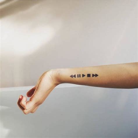 Pause Play Rewind Temporary Tattoo Fake Tattoos - Etsy