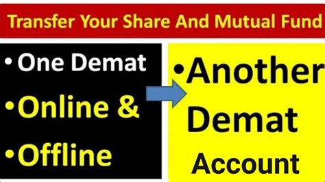 How To Transfer Share And Mutual Funds From One Demat Account To