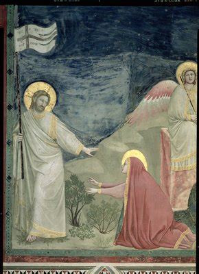 Noli Me Tangere Detail Christus Und Maria Magdalena Ca 1305