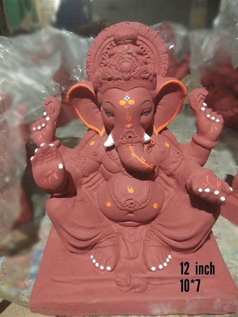 Red Clay Ganesha Statue For Home At Rs 1000 Piece In Pen ID 22427344948