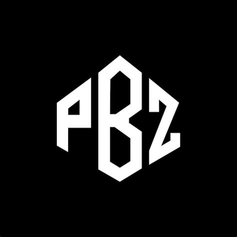 Pbz Buchstaben Logo Design Mit Polygon Form Pbz Polygon Und Würfelform