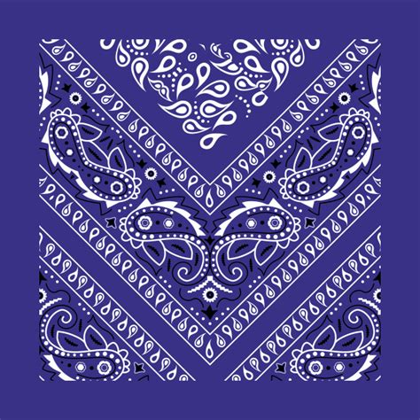 Blue Bandana Pattern - Bandana - Mask | TeePublic