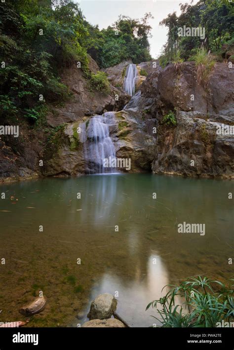 Budlaan Waterfalls Outdoor Activities Hiking Along A River Creek