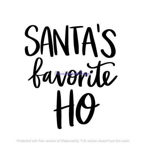 Santa S Favorite Ho Svg Png Pdf Eps Dxf Ai Etsy Australia