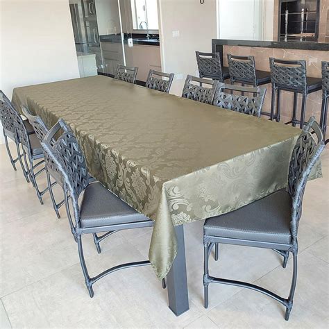 Toalha De Mesa Jacquard Retangular Lugares M X M Verde