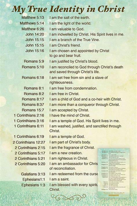 31 Identity In Christ Bible Verses To Encourage Your Soul Artofit