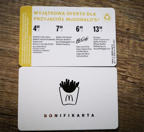 McDonald S Bonifikata Warszawa Kup Teraz Na Allegro Lokalnie