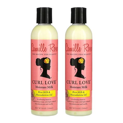 Camille Rose Curl Love Moisture Milk Leave In Conditioner For Curly Hair 8 Fl Oz 2 Pack