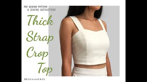 DIY STRAP CROP TOP TUTORIAL Nitasewing Patterns YouTube