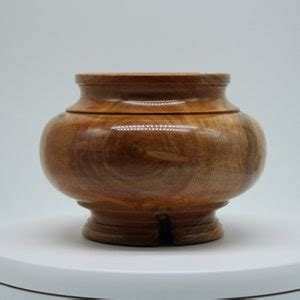 Hand Turned Cedar Bowl Vase Etsy