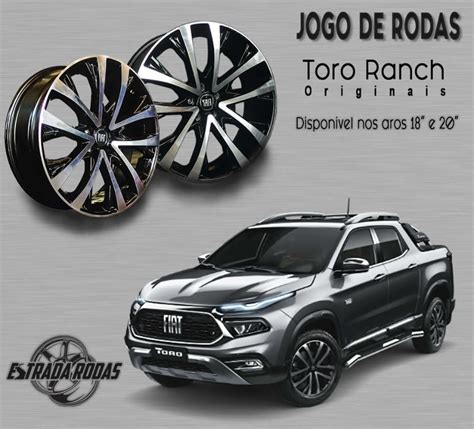 Jogo De Rodas Aro 20 Para Fiat Toro Ranch Estrada Rodas