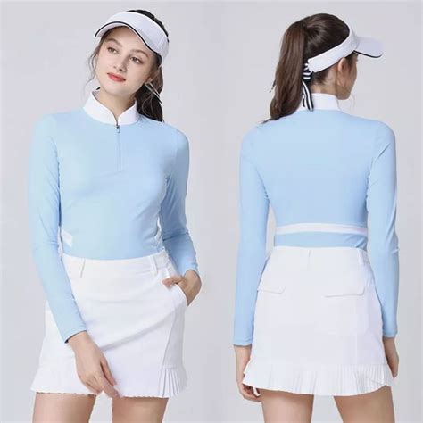 Custom Design Women New Autumn Golf Clothing Set Clothes Blade Collar