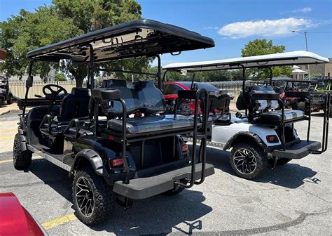 Buy The Blue Dynamic Enforcer Fully Loaded Limo Golf Cart For Sale